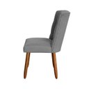Ver imagem 5 de Kit 4 Cadeiras Sala de Jantar Cozinha Estofada Paris Reforçada Suede Cinza - Twdecora