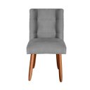 Ver imagem 3 de Kit 4 Cadeiras Sala de Jantar Cozinha Estofada Paris Reforçada Suede Cinza - Twdecora