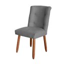 Ver imagem 4 de Kit 4 Cadeiras Sala de Jantar Cozinha Estofada Paris Reforçada Suede Cinza - Twdecora