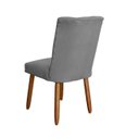Ver imagem 6 de Kit 4 Cadeiras Sala de Jantar Cozinha Estofada Paris Reforçada Suede Cinza - Twdecora