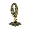 FIGURA DECORATIVA METAL PRETA 11x28cm - 4
