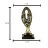 FIGURA DECORATIVA METAL PRETA 11x28cm - 5