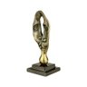 FIGURA DECORATIVA METAL PRETA 11x28cm - 3