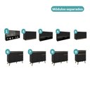 Ver imagem 4 de Armário de Cozinha Completa Atlanta Station com Vidro Carraro Preto Touch