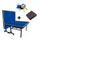 Ver imagem 1 de Mesa de Ping Pong Mdf 25mm 1008 Klopf C/ Rodas + Kit Completo 5031 + Capa para Mesa Fechada / Dobrad