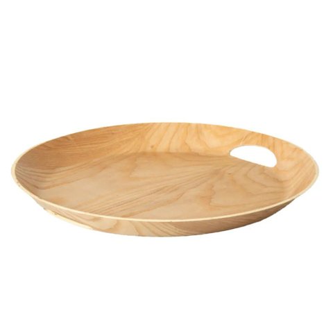 Bandeja Oval de Bambu C/ Alça 47cm - Paramount
