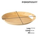 Ver imagem 4 de Bandeja Oval de Bambu C/ Alça 47cm - Paramount
