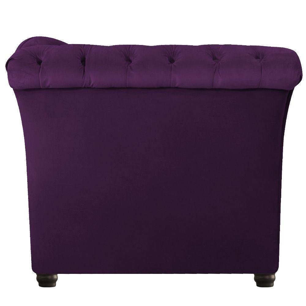 Namoradeira Chesterfield Sofia Suede Roxo - 5