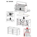 Ver imagem 3 de Berço 3 em 1 com Colchão Incluso e Cômoda Framboesa Multimóveis Mp4296 Branco