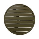 Ver imagem 3 de Mesa Lateral Redonda Alumínio Marrom Piscina Jardim 50cm