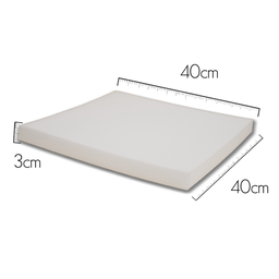 Kit de Espumas para Assento Cadeiras40x40x3cm D28-6 Unidades:branco - 3