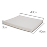 Kit de Espumas para Assento Cadeiras40x40x3cm D28-6 Unidades:branco - 3