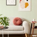 Ver imagem 2 de Papel de Parede Xadrez Verde Menta