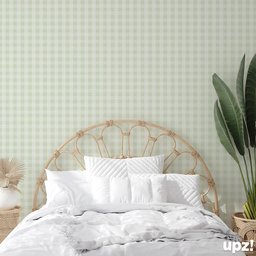 Papel de Parede Xadrez Verde Menta - 5