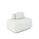 Ver imagem 2 de Sofá Ilha Dakota Chaise 168cm Modulado Encosto Almofada Solta Linho Offwhite G33 - Gran Belo