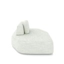 Ver imagem 5 de Sofá Ilha Dakota Chaise 168cm Modulado Encosto Almofada Solta Linho Offwhite G33 - Gran Belo