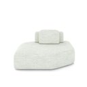 Ver imagem 1 de Sofá Ilha Dakota Chaise 168cm Modulado Encosto Almofada Solta Linho Offwhite G33 - Gran Belo