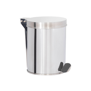 Lixeira em Aço Inox 15l Pedal Redonda