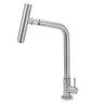 Torneira para Cozinha Mesa Inox Escovado com Bica Articulada - 1