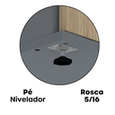 Ver mais imagens de Armário Alto para Escritório P25 com 2 Portas Pivotantes Marrom/Noce Marromle/Grafito