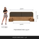 Ver imagem 4 de Cabeceira Suspensa Casal Amsterdã - Móveis Arapongas