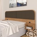 Ver imagem 2 de Cabeceira Suspensa Casal Amsterdã - Móveis Arapongas