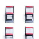 Ver imagem 3 de Mesa Dobrável com 4 Cadeiras Estofadas 70x70 Vermelho