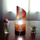 Ver imagem 1 de Abajur de Mesa em MDF Cor Marron