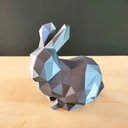 Ver imagem 2 de Coelho Decorativo 20 Cm altura - Coelhinho, Enfeite, Páscoa - Toque 3d:Cinza