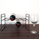 Ver imagem 5 de Kit 2 Suportes 16 Garrafas Vinho Aramado Grafite Adega Empilhável Horizontal Schmitt