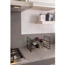 Ver imagem 2 de Kit 2 Suportes 16 Garrafas Vinho Aramado Grafite Adega Empilhável Horizontal Schmitt