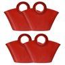 Kit 4 Bolsas Porta Garrafa Térmica Vinho Champanhe Ice Bag Cor:vermelho - 1