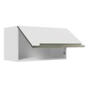 Ver imagem 6 de Armário Aéreo Madesa Lux 60 cm 1 Porta Basculante Branco/Branco Veludo