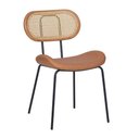 Ver imagem 1 de Cadeira Toscana Base Preta - Pu Caramelo