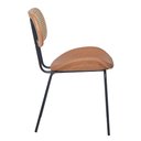 Ver imagem 3 de Cadeira Toscana Base Preta - Pu Caramelo