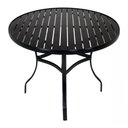 Ver imagem 1 de Mesa com Tampo Ripado Alumínio para Cozinha, Edícula e Piscina Trama Original