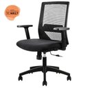 Ver imagem 2 de Cadeira Giratória Nr-17 Diretor Office C- Braços Chicago Rivatti Tela Mesh Preta Base Rodizio