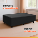 Ver imagem 5 de Cama Box Solteiro 0,88m e 38cm de Altura Suede Prince Preto