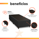 Ver imagem 4 de Cama Box Solteiro 0,88m e 38cm de Altura Suede Prince Preto
