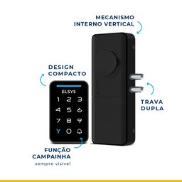 Fechadura Digital de Sobrepor Dance Esf-ds910v Elsys - 3