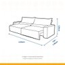 Sofá Retrátil Reclinável 3 Lugares Essence Hellen 230cm - 3