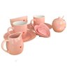 Kit Para Café da Manhã de Porcelana Hauskraft Lamour Rosa 10 Peças - 10