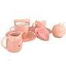 Kit Para Café da Manhã de Porcelana Hauskraft Lamour Rosa 10 Peças - 9