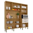 Ver imagem 4 de Cozinha Ambiente Ferrara 6 Portas e 2 Gavetas Freijó Soft - Kits Paraná