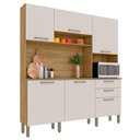 Ver imagem 1 de Cozinha Ambiente Ferrara 6 Portas e 2 Gavetas Freijó Soft - Kits Paraná