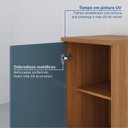 Ver imagem 6 de Balcão Planejado 1 Porta 41cm com Tampo Soho CabeCasa MadeiraOriginals Freijó/Azul