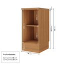 Ver imagem 3 de Balcão Planejado 1 Porta 41cm com Tampo Soho CabeCasa MadeiraOriginals Freijó/Azul