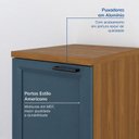 Ver imagem 5 de Balcão Planejado 1 Porta 41cm com Tampo Soho CabeCasa MadeiraOriginals Freijó/Azul