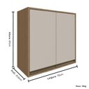Ver imagem 4 de Balcão Aéreo de Cozinha Modulada 02 Portas 70cm Vitória