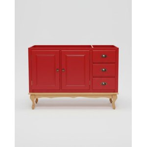 Balcão de Pia 1.20cm - Vermelho